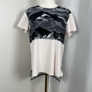 Lululemon Top‎ Womens 10 Misty Mountain Snapshot Tee Loose Fit Athletic Comfy